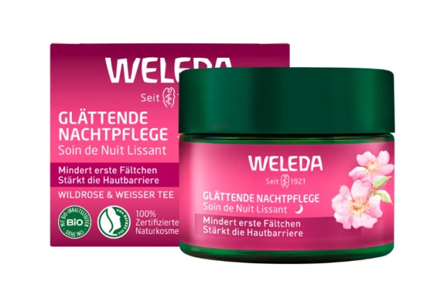 Weleda Wild Rose & White Tea Κρέμα Προσώπου Νυκτός με Άγριο Τριαντάφυλλο & Λευκό Τσάι 40ml