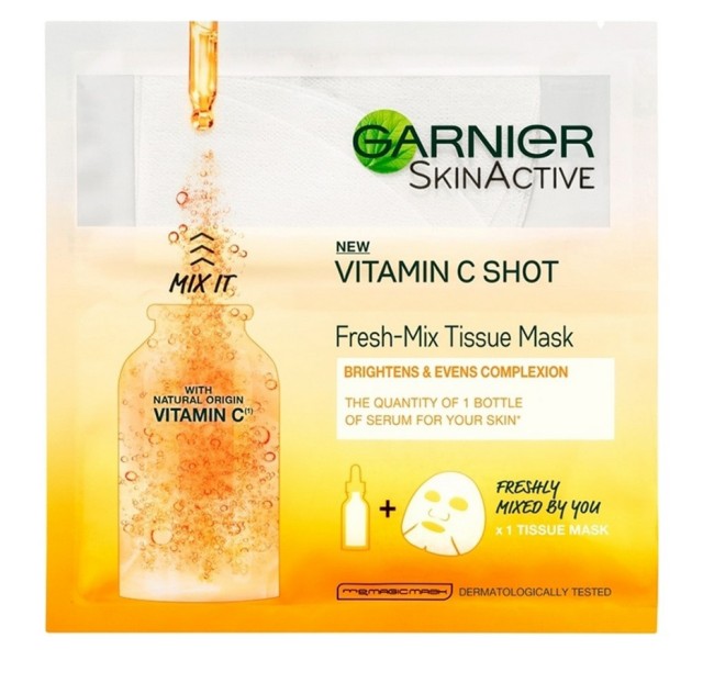 Garnier Skin Active Vitamin C Shot Fresh-Mix Tissue Mask 33gr