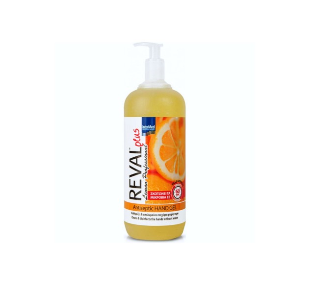 Intermed Reval  Plus Lemon Αντισηπτικό χεριών Gel 1Lt