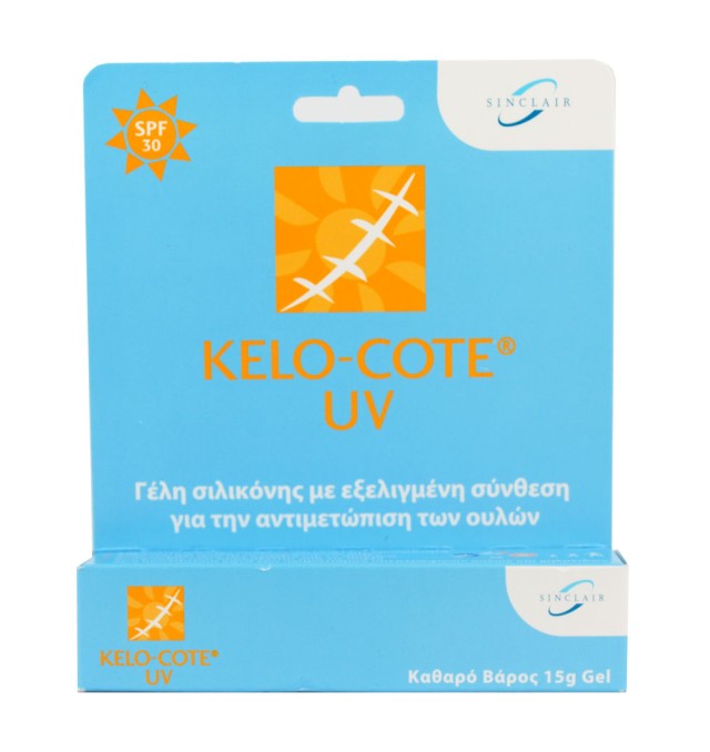 KELO-COTE GEL UV SPF30, Γέλη Σιλικόνης με Εξελιγμένη Σύνθεση για την αντιμετώπιση των Ουλών, 15 gr