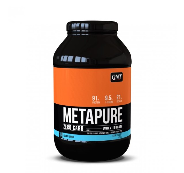 QNT Metapure Zero Carb Whey Isolate Protein Powder Coconut 908gr
