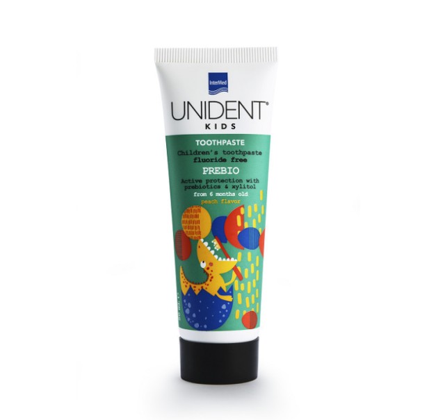 Intermed Unident Kids Toothpaste Prebio Από 6m+ με Γεύση Ροδάκινου 50ml