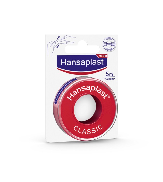 HANSAPLAST Αυτοκόλλητη Επιδεσμική Ταινία Classic 1,25cm x 5m