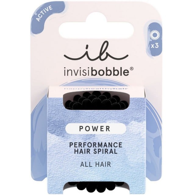 Invisibobble Power Performance True Black Hair Spiral 3τμχ