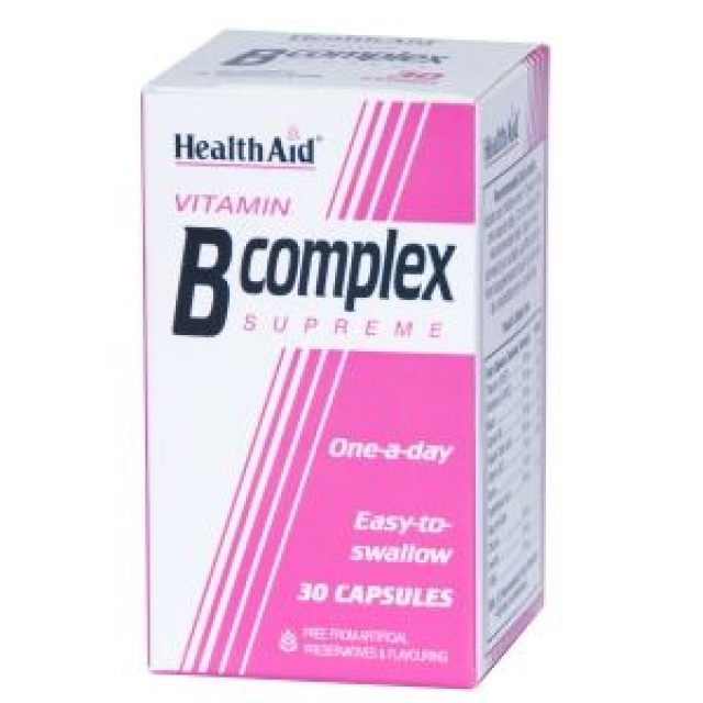 HEALTH AID B COMPLEX SUPREME CAPSULES 30's