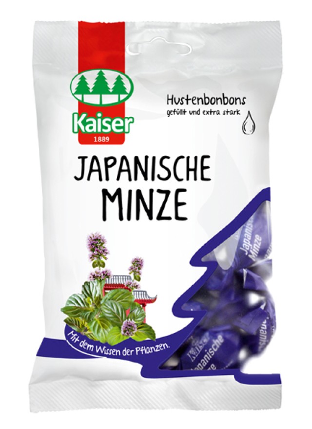 Kaiser Japanische Minze Καραμέλες για το Bήχα με Έλαιο Ιαπωνικής Μέντας 90g