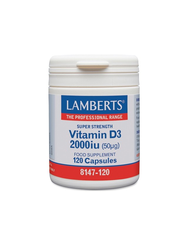 Lamberts D3 2000iu (50mg) 120caps