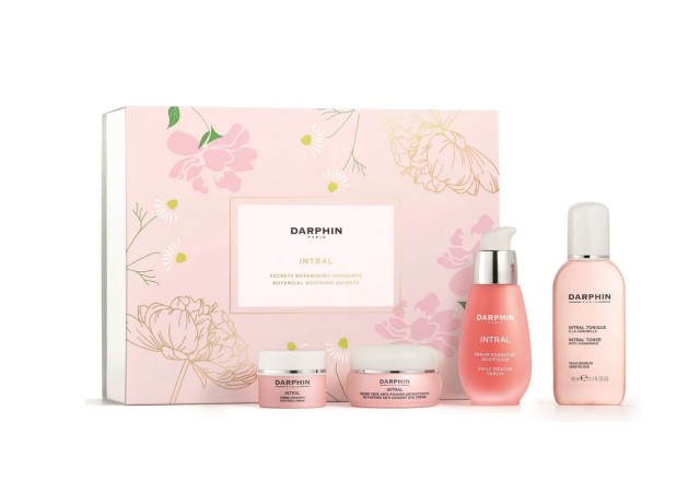 Darphin Set Intral Daily Rescue Serum 30ml + Intral Soothing Cream 5ml + Intral De-Puffing Eye Cream 15ml + Intral Toner 50ml