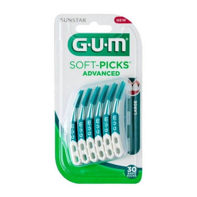 Gum 651 Soft Picks Advanced Large Μεσοδόντια Βουρτσάκια Μέγεθος Μεγάλο 30τμχ