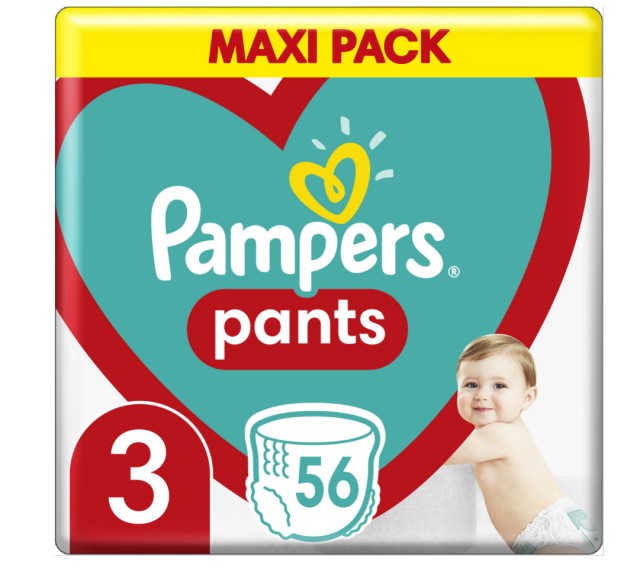 Pampers Pants Maxi Pack No.3 (6-11kg) 56 Πάνες