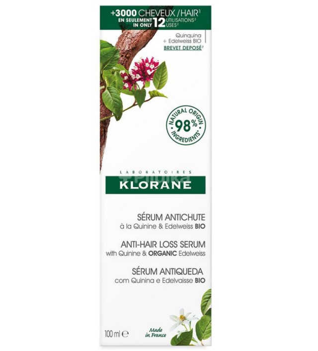 Klorane Serum Antichute A La Quinine & Edelweiss Bio Δυναμωτικός Ορός με Κινίνη & Βιολογικό Εντελβάις Κατά της Τριχόπτωσης 100ml