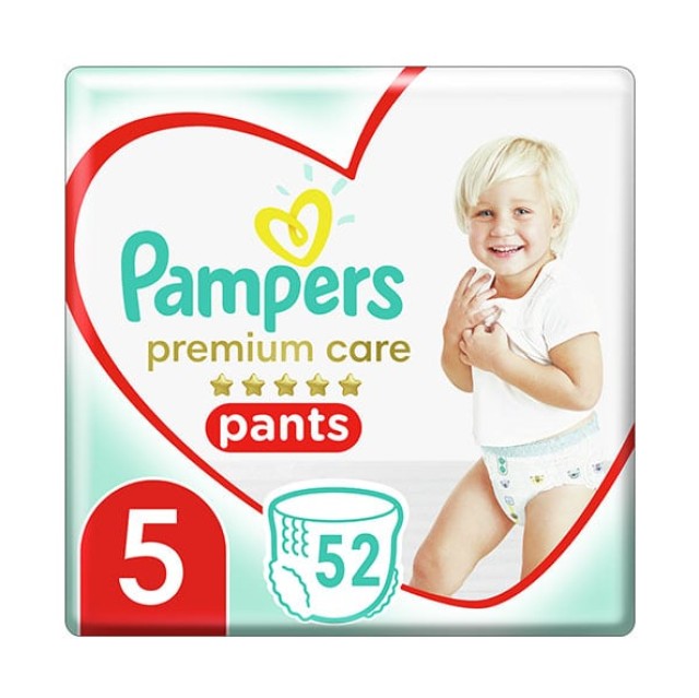 Pampers Premium Care Pants Μέγεθος 5 12-17Kg 52 Πάνες-Βρακάκι