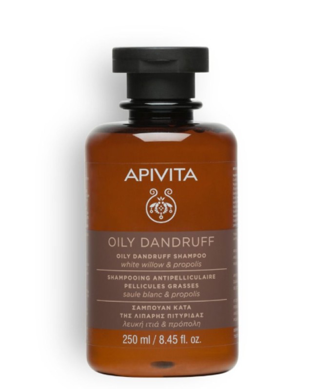 Apivita Σαμπουάν Κατά της Λιπαρης Πιτυριδας Propolis AmC & Φυτικό ΑΗΑ 250ml