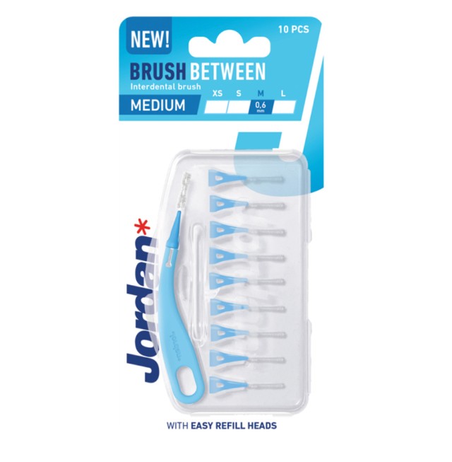 Jordan Medium Brush Between Interdental Brush 0.6mm 10 τμχ
