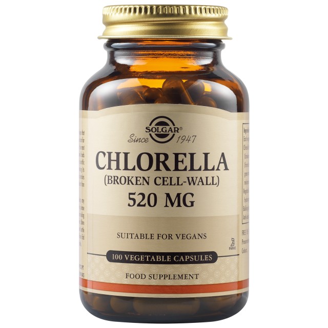 SOLGAR CHLORELLA 520MG 100VCAP