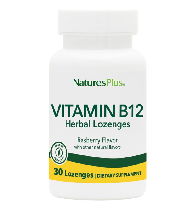 NATURE'S PLUS Vitamin B-12 1000 mcg 30Herbal Lozenges