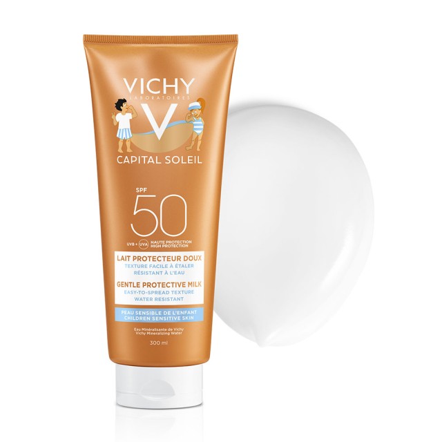 VICHY Capital Soleil Sunscreen Emulsion for Kids Skin SPF50 Face & Body 300ml