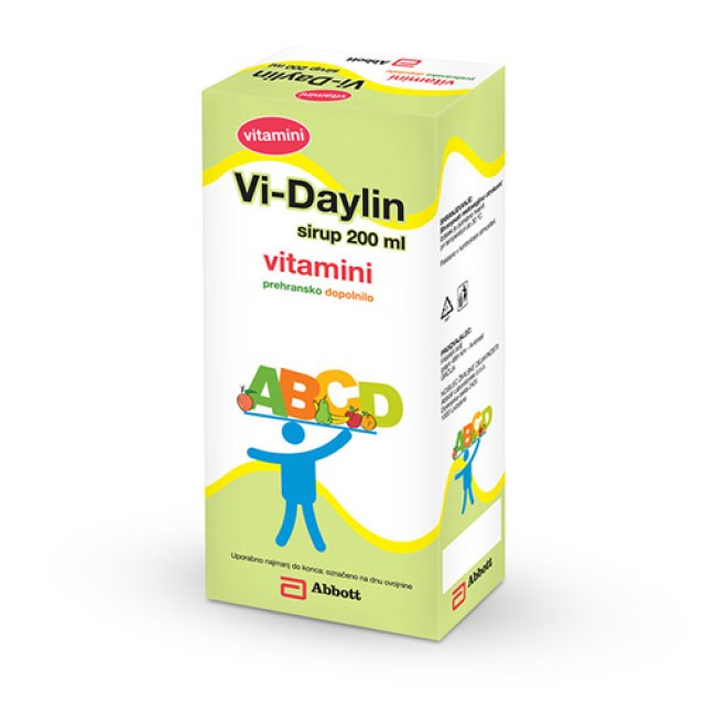 Vi-Daylin ABCD Συμπλήρωμα Διατροφής με Βιταμίνες για παιδιά 200ml