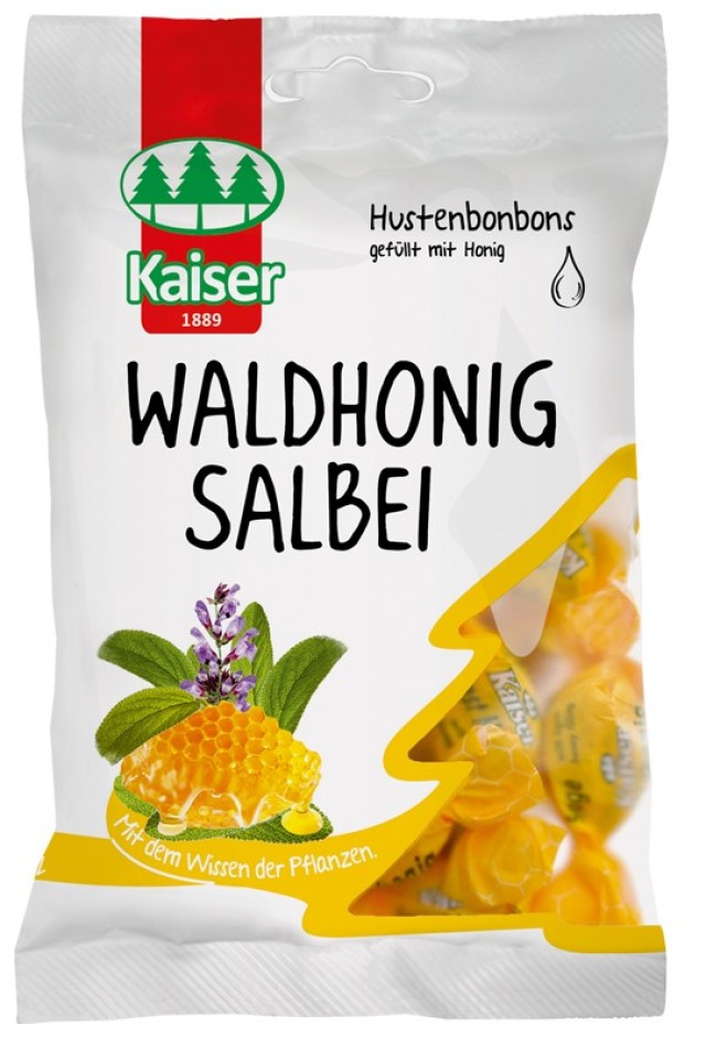 Kaiser Waldhonig Salbei Καραμέλες για το Bήχα με Μέλι & Φασκόμηλο 90g