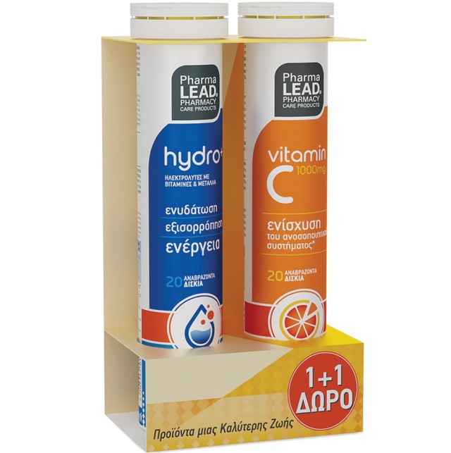Pharmalead Set Hydro+ 20 Eff.tabs & Δώρο Βιταμίνη C 1000mg 20 Eff.tabs