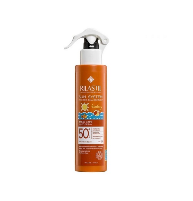 Rilastil Sun System Baby Vapo Spray Αντηλιακό Γαλάκτωμα για Παιδιά SPF50+ 200ml