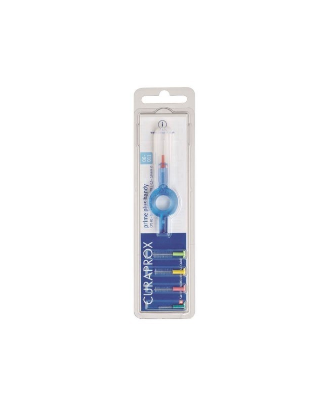 CURAPROX CPS prime plus handy 5 ΧΡΩΜΑΤΑ 5 μεσοδόντια βουρτσάκια CPS 06-011 prime + 1 λαβή UHS 409