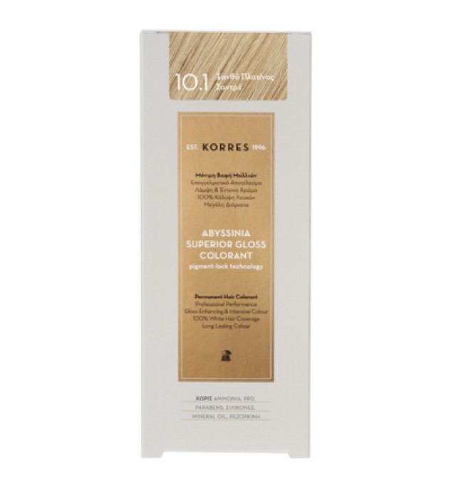KORRES Abyssinia Superior Gloss Colorant 10.1 Ξανθό Πλατίνας Σαντρέ 50ml