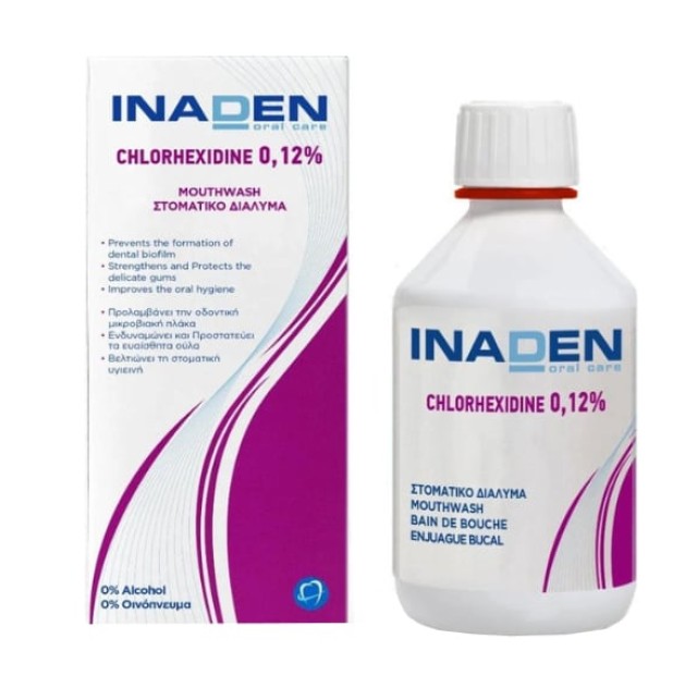 Inaden Chlorhexidine 0.12% Mouthwash Στοματικό Διάλυμα 250ml