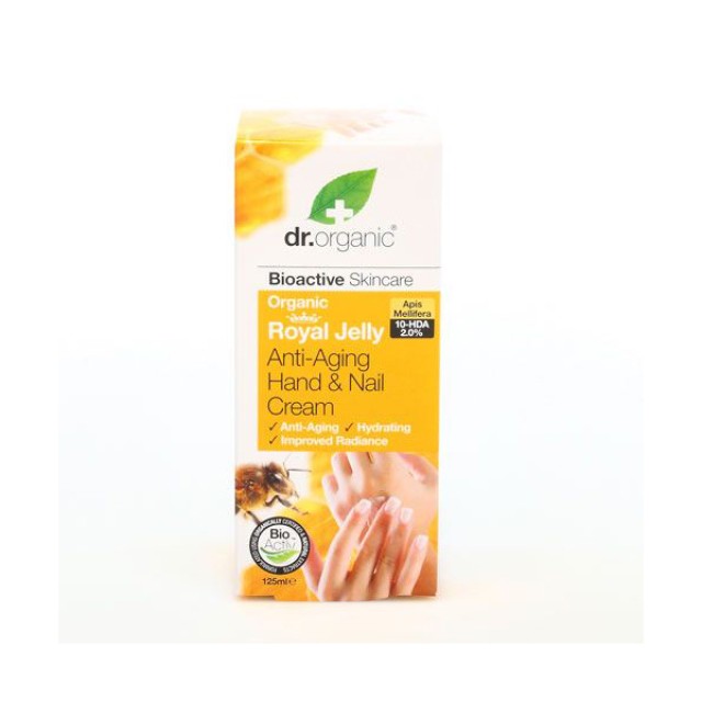 DR.ORGANIC ROYAL JELLY ANTI-AGING HAND & NAIL CREAM 125ML