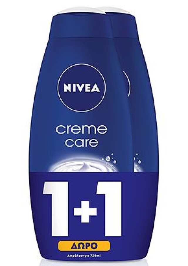 NIVEA Αφρόλουτρο Creme Care 750ml 1+1 ΔΩΡΟ
