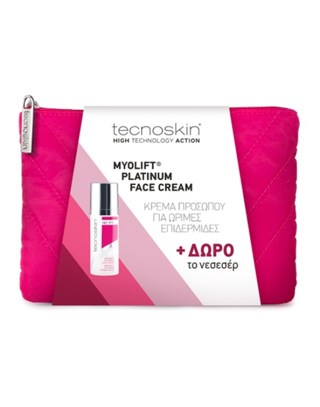 Tecnoskin Set Myolift Platinum Face Cream 50ml + Δώρο Το Νεσεσερ