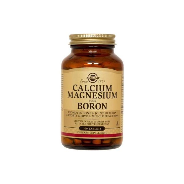 Solgar Calcium Magnesium Plus Boron Συμπλήρωμα διατροφής 100 Tablets