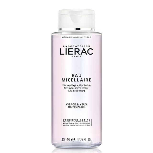 Lierac Demaquillant Eau Micellaire Anti-Aging Cleansing Micellar Water for All Skin Types 400ml