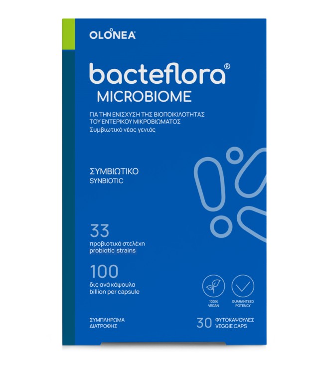 Bacteflora Microbiome 30 φυτοκάψουλες