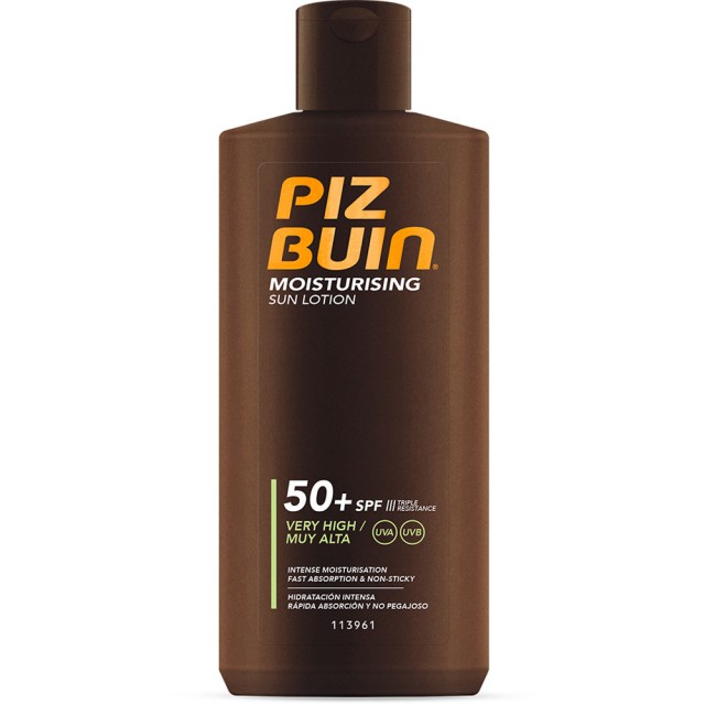 Piz Buin Moisturising Sun Lotion SPF50+ Αντηλιακό Υψηλής Προστασίας 200ml