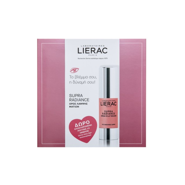Lierac Set Supra Radiance Serum Eclat Regard 15ml + Δώρο Supra Radiance Gel Cream Renovateur Anti-Ox 15ml + Cica-Filler Serum Anti-Rides Reparateur 10ml