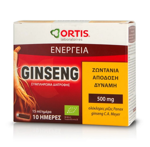 Ortis Panax Ginseng Amp. 10x15ml