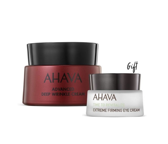 Ahava Set Apple Of Sodom Advanced Deep Wrinkle Cream 50ml + Δώρο Extreme Firming Eye Cream 15ml