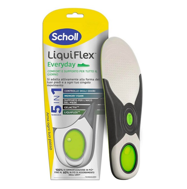 Scholl LiquiFlex EveryDay Πάτοι 5 in 1 Technology Size L (42-47) 1 ζευγάρι