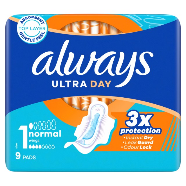 Always Ultra Normal No1 Σερβιέτες 9τμχ