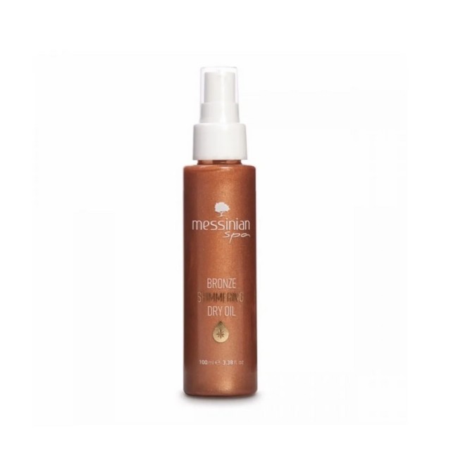 Messinian Spa Bronze Shimmering Dry Oil Ελαφρύ Λάδι Σώματος Για Λαμπερό Μπρονζέ Αποτέλεσμα 100ml