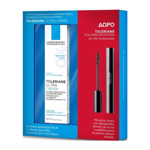 La Roche Posay Set Toleriane Ultra Cream 40ml & ΔΩΡΟ Toleriane Mini Volume Mascara 4.5ml