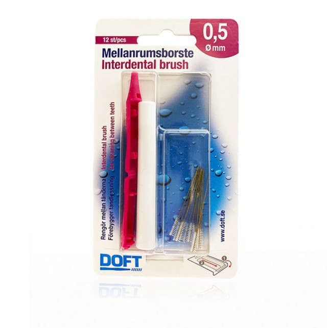 Doft Interdental Brush Μεσοδόντια Βουρτσάκια 0,5mm 12τμχ