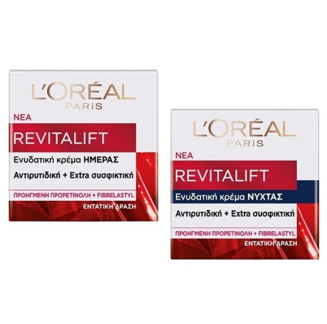 L'Oreal Paris Set Skincare Routine Revitalift Classic Day Cream 50ml & Night Cream 50ml