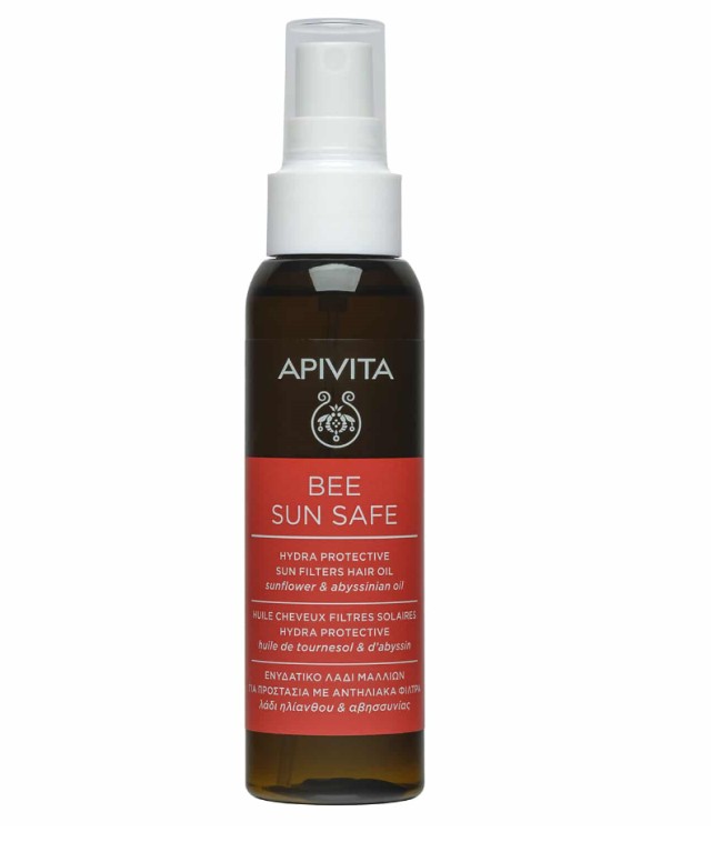 Apivita Bee Sun Safe Hydra Protective Sun Filters Hair Oil 100ml