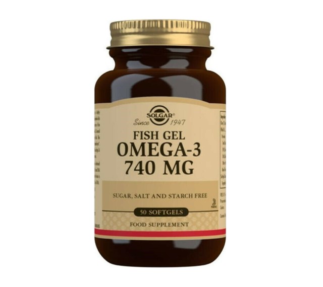 SOLGAR Fish Gel Omega-3 740MG 50 Softgels