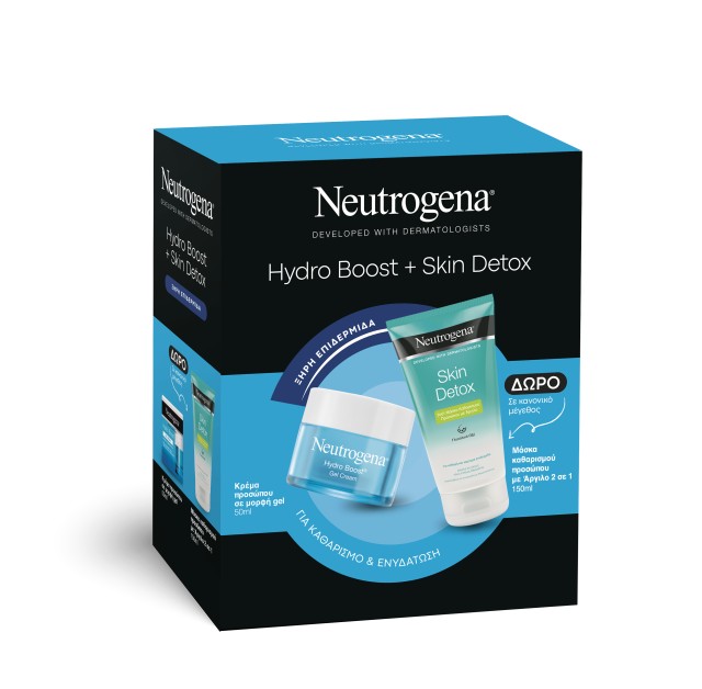 Neutrogena Set Hydro Boost Gel Gream 50ml + Δώρο Skin Detox Mask 150ml