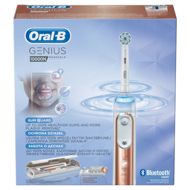 Oral-B Genius 10000N RoseGold Ηλεκτρική Οδοντόβουρτσα 1τμχ