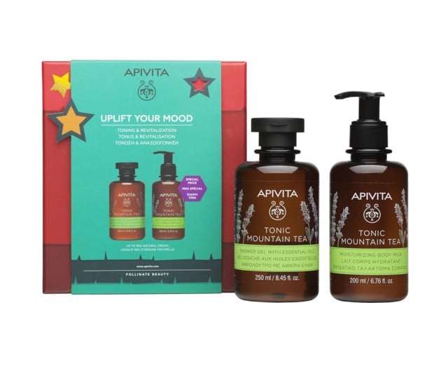 Apivita Set Uplift Your Mood Tonic Mountain Tea Αφρόλουτρο 250ml + Tonic Mountain Tea Γαλάκτωμα Σώματος 200ml