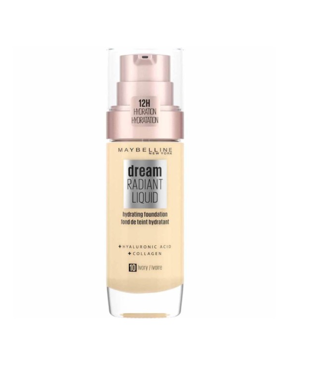 Maybelline Dream Radiant Liquid Foundation 10 Ivory 30ml